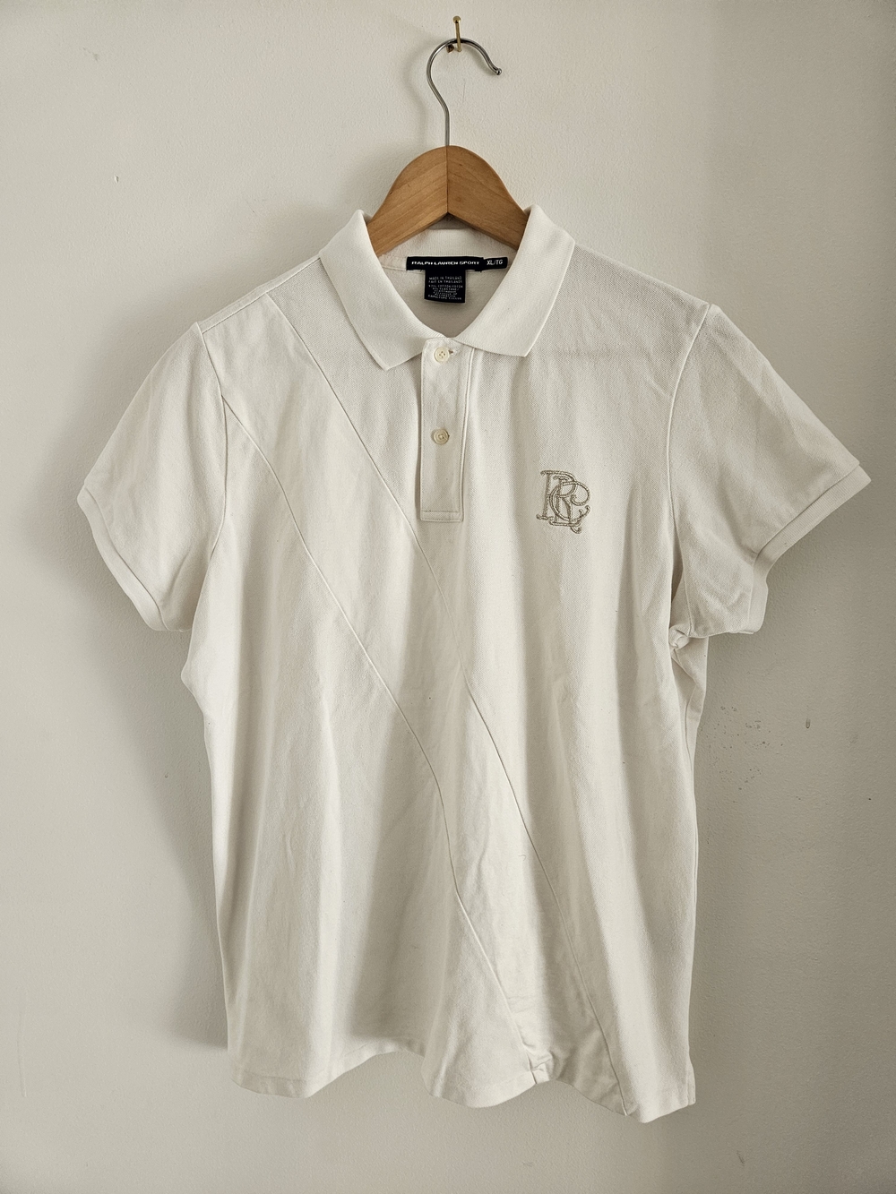Ralph Lauren Sport Polo Shirt Extra Large Embroidered Monogram Striped